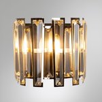 Arte Lamp A1028AP-2BK AMBER Бра черный/золото/хрусталь