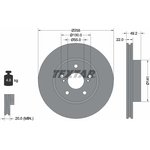 92179503, Диск тормозной передн. TOYOTA: PRIUS 1.5 03  с покрытием PRO