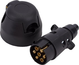 Фото 1/10 Разъем прицепа электрический вилка розетка пластик TM 908406