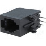 RJJU44144E7V011, Гнездо, RJ9, PIN: 4, Кат: 5, Конф: 4p4c, THT, угловой