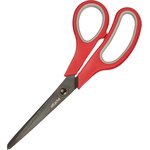 Scissors Attache Comfort 190mm ergo.handle, coated.Titanium grey,red/grey