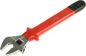 Фото 1/2 8074V, Adjustable Spanner, 390 mm Overall, 43mm Jaw Capacity, Insulated Handle, VDE/1000V