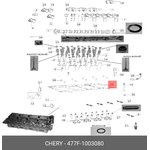 477F1003080, Прокладка гбц