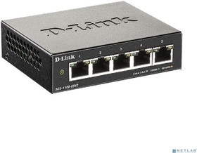 Фото 1/10 D-Link DGS-1100-05V2/A1A Настраиваемый L2 коммутатор с 5 портами 10/100/1000Base-T
