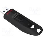 Флешка USB Sandisk Ultra 64ГБ, USB3.0, черный [sdcz48-064g-u46]