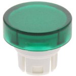 Actuator lens; 22mm; 61; green transparent; plastic; ø15.8mm