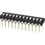 DS04-254-2L-12BK, DIP Switches / SIP Switches DIP Switch, SPST, 2.54 pitch ...