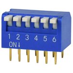 DS02C-254-1L-06BE, DIP Switches / SIP Switches DIP Switch, SPST, 2.54 pitch ...