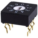 RDS-10S-1055-D, Coded Rotary Switches Rotary DIP switch, 10 x 10 x 5.5 mm ...