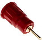 4 mm socket, round plug connection, mounting Ø 12.2 mm, CAT III, red, 23.3130-22