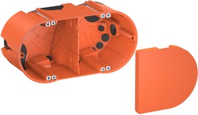 OBO Bettermann Коробка монтажная двойная HE 61-DV-L 139x68, H61мм для полых стен герметичная