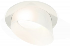 Фото 1/2 Ambrella Комплект встраиваемого светильника с акрилом XC7621046 SWH/FR белый песок/белый матовый MR16 GU5.3 (C7621, N7175)