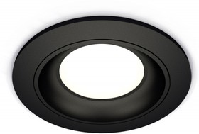 Фото 1/2 Ambrella Комплект встраиваемого светильника XC7622060 SBK черный песок MR16 GU5.3 (C7622, N7021)