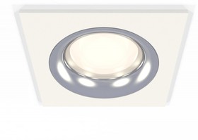 Фото 1/2 Ambrella Комплект встраиваемого светильника XC7631003 SWH/PSL белый песок/серебро полированное MR16 GU5.3 (C7631, N7012)