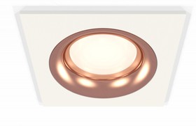 Фото 1/2 Ambrella Комплект встраиваемого светильника XC7631006 SWH/PPG белый песок/золото розовое полированное MR16 GU5.3 (C7631, N7015)