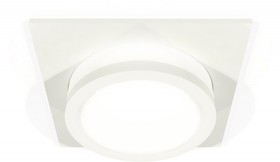 Фото 1/2 Ambrella Комплект встраиваемого светильника с акрилом XC7631041 SWH/FR белый песок/белый матовый MR16 GU5.3 (C7631, N7120)