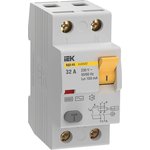 Выключатель дифференциального тока (УЗО) 2п 32А 100мА 6кА тип AC ВД3-63 KARAT ...