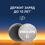 Батарейки Philips CR2032P2/51 литиевые 2шт. CR2032-2BL