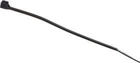 Фото 1/6 Стяжка для кабеля 100х2,5мм нейлон,черная 100 шт./ HTA-2,5х100/100Ч