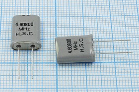 Резонатор кварцевый 4.608МГц в корпусе HC49U, под нагрузку 20пФ; 4608 \HC49U\20\\\\1Г +SL (HSC)