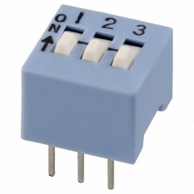 206-3, DIP Switches / SIP Switches SPST 3 switch sections
