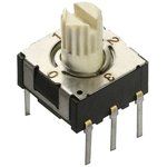 220ADC04, Coded Rotary Switches 4 position thru hole Knurled