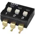 DS04-254-2-03BK-SMT, DIP Switches / SIP Switches DIP Switch, SPST, 2.54 pitch ...