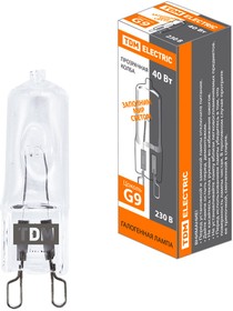 Лампа капсульная галогенная JCD - 40 Вт - 230 В - G9 прозрачная TDM