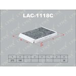 LAC-1118C, LAC-1118C Фильтр салонный LYNXauto