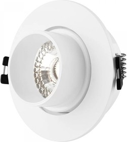 Denkirs DK3120-WH Встраиваемый светильник, IP20, до 15 Вт, LED, GU5,3, белый, пластик