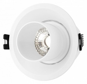 Denkirs DK3126-WH Встраиваемый светильник, IP20, до 15 Вт, LED, GU5,3, белый, пластик