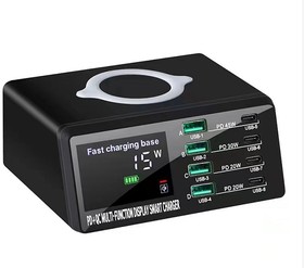 Зарядное устройство ICharge 8 Max для 9-ти телефонов/ноутбуков с индикацией потребления