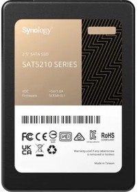 Фото 1/3 Synology SAT5210 SSD SATA 2,5" 480Gb, R530/W500Mb/s, IOPS 96K/55K, MTBF 1,5M