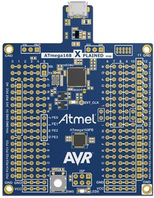 Фото 1/3 ATMEGA168PB-XMINI, Оценочный комплект, ATMEGA168PB микроконтроллер, Xplained Mini, встроенный отладчик, Arduino Shield