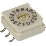 94HAB16WT, Coded Rotary Switches Rotary DIP Switch Flush 16 Pos