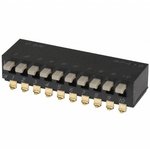 BPA10SB, Переключатель: DIP-SWITCH; Кол-во секций: 10; ON-OFF; Пол: 2; 15шт.