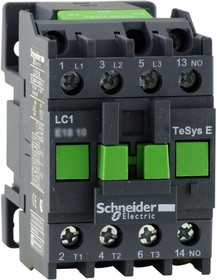 Фото 1/2 Schneider Electric EasyPact TVS TeSys E Контактор 3P 1НО 25А 400В AC3 380В 50Гц