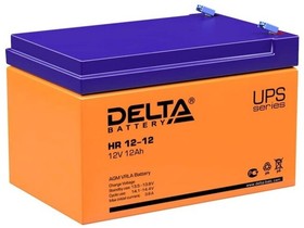 Delta HR 12-12 (акб), Аккумуляторная батарея 12В-12Ач. (151*98*95, 3,84 кг), просрочен 2016 года выпуска