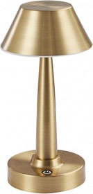 Kink Light 07064-B,20 Настольная лампа Снорк бронза d12 h25 Led 6W (3200K) диммируемая