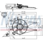 85435, Вентилятор FIAT PALIO 1.2 -AC 96-02