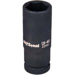 Impact socket hexagonal elongated 1/2 22mm AV-720122
