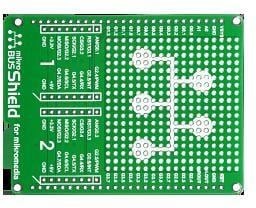 MIKROE-1154, Daughter Cards & OEM Boards mikroBUS Shield for mikromedia