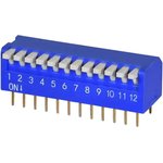 DS02C-254-1L-12BE, DIP Switches / SIP Switches DIP Switch, SPST, 2.54 pitch ...