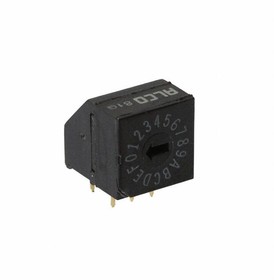 1825008-4, Dip Switch Hexadecimal 16 Position Through Hole, Right Angle Rotary for Tool Actuator 0.4VA 20VAC/DC