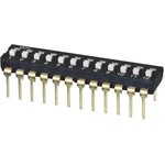 DS04-254-1L-12BK, DIP Switches / SIP Switches DIP Switch, SPST, 2.54 pitch ...