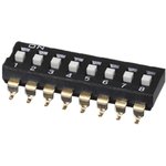 DS04-254-1-06BK-SMT, DIP Switches / SIP Switches DIP Switch, SPST, 2.54 pitch ...
