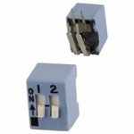 206-2RAST, DIP Switches / SIP Switches SPST Right Angle 2 switch sections