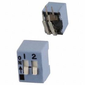206-2RAST, DIP Switches / SIP Switches SPST Right Angle 2 switch sections