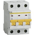 Выключатель автоматический IEK MVA20-3-050-C ВА47-29 50A тип C 4.5kA 3П 400В ...