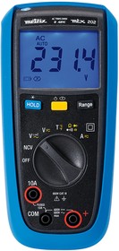 Фото 1/7 MTX202-Z, MTX202 Handheld Digital Multimeter, True RMS, 10A ac Max, 10A dc Max, 600V ac Max